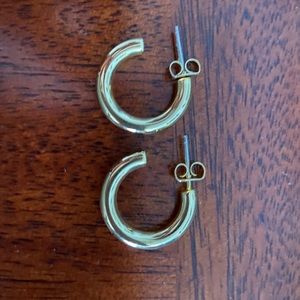 Never Worn Madewell Gold Hoops